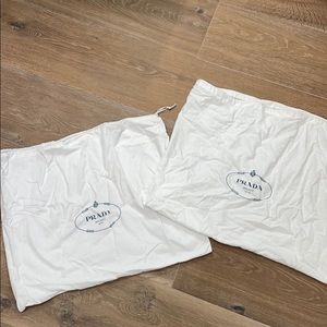 Prada dust bag x2